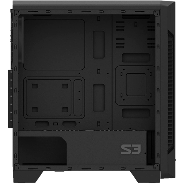 ქეისი Zalman S3 TG, ATX Mid-Tower Computer Case, Black