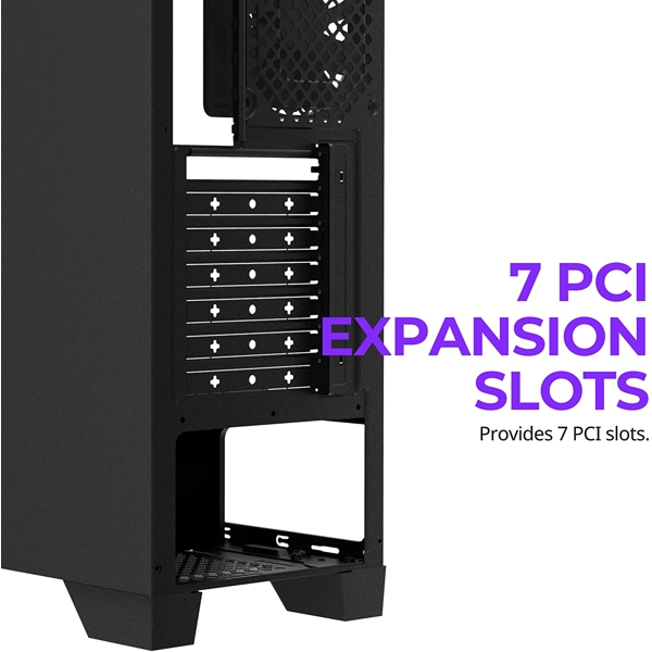 ქეისი Zalman S3 TG, ATX Mid-Tower Computer Case, Black