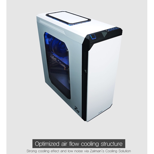 ქეისი Zalman Z9 NEO, ATX Mid-Tower Computer Case, White