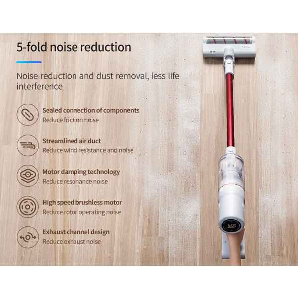 მტვერსასრუტი Xiaomi Trouver Solo 10, 300W, 0.4L, Handheld Cordless Vacuum Cleaner, LED, White