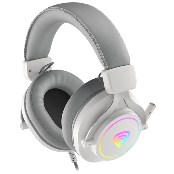 ყურსასმენი Genesis NEON 750 WHITE, Gaming Headset, USB, Wired, White