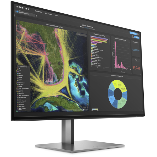მონიტორი HP Z27k G3 4K Monitor, 27" 4K UHD, IPS, HDMI, USB, DP, RJ-45, Gray