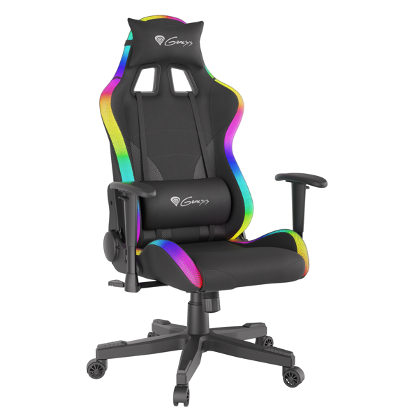 გეიმერული სავარძელი Genesis TRIT 600 RGB, Gaming Chair, Black