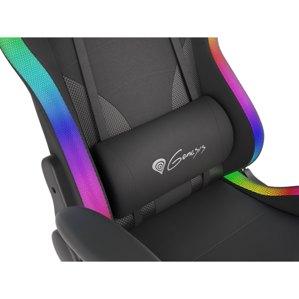 გეიმერული სავარძელი Genesis TRIT 600 RGB, Gaming Chair, Black