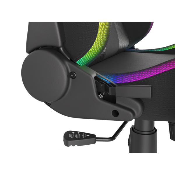 გეიმერული სავარძელი Genesis TRIT 600 RGB, Gaming Chair, Black