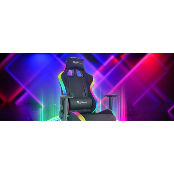 გეიმერული სავარძელი Genesis TRIT 600 RGB, Gaming Chair, Black