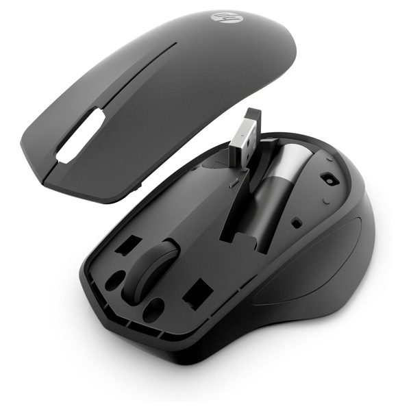 მაუსი HP 19U64AA 280 Silent Wireless Mouse, USB, Dongle, Black