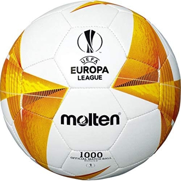 ფეხბურთის ბურთი Molten 631MOF5U1000G0 UEFA Europa League Official Replica, Size 5, White/Yellow