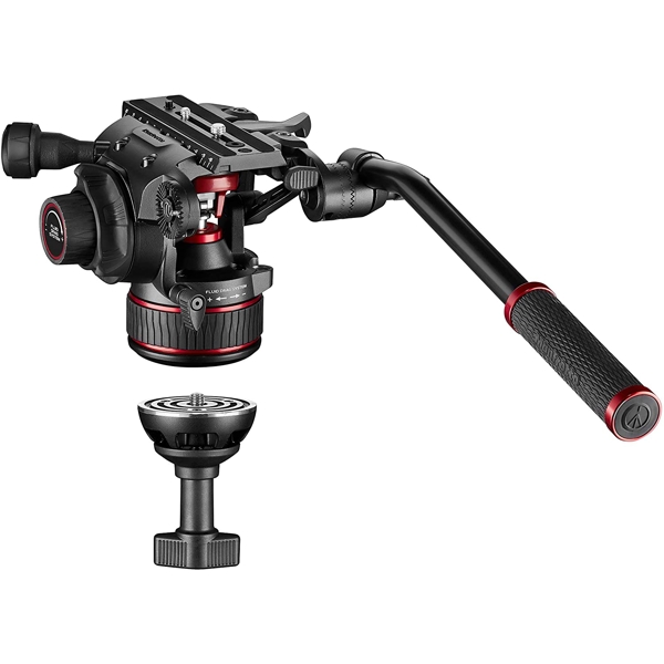 შტატივი Manfrotto MVK608CTALL, Nitrotech 608 Video Head, CF Tall Single Legs Tripod Black