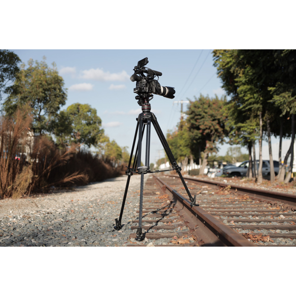 შტატივი Manfrotto MVK608CTALL, Nitrotech 608 Video Head, CF Tall Single Legs Tripod Black