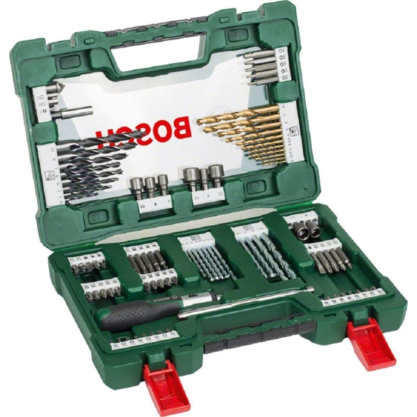 ბურღების ნაკრები Bosch 2607017195 V-Line Universal Drill Bit And Screwdriver Bit Accessory Set, 91Pcs