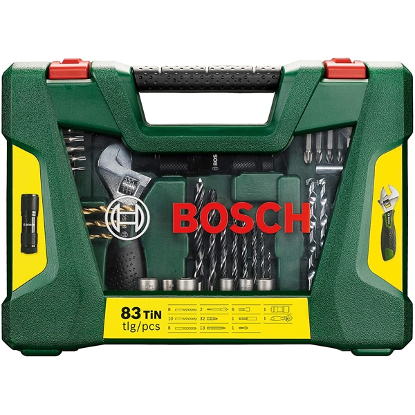 ბურღების ნაკრები Bosch 2607017193 V-Line Universal Drill Bit And Screwdriver Bit Accessory Set, 83Pcs