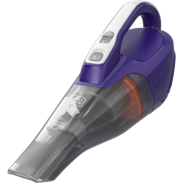 მტვერსასრუტი Black and Decker DVB315JP-QW, 400ml, 12W, Wireless Vacuum Cleaner, Purple