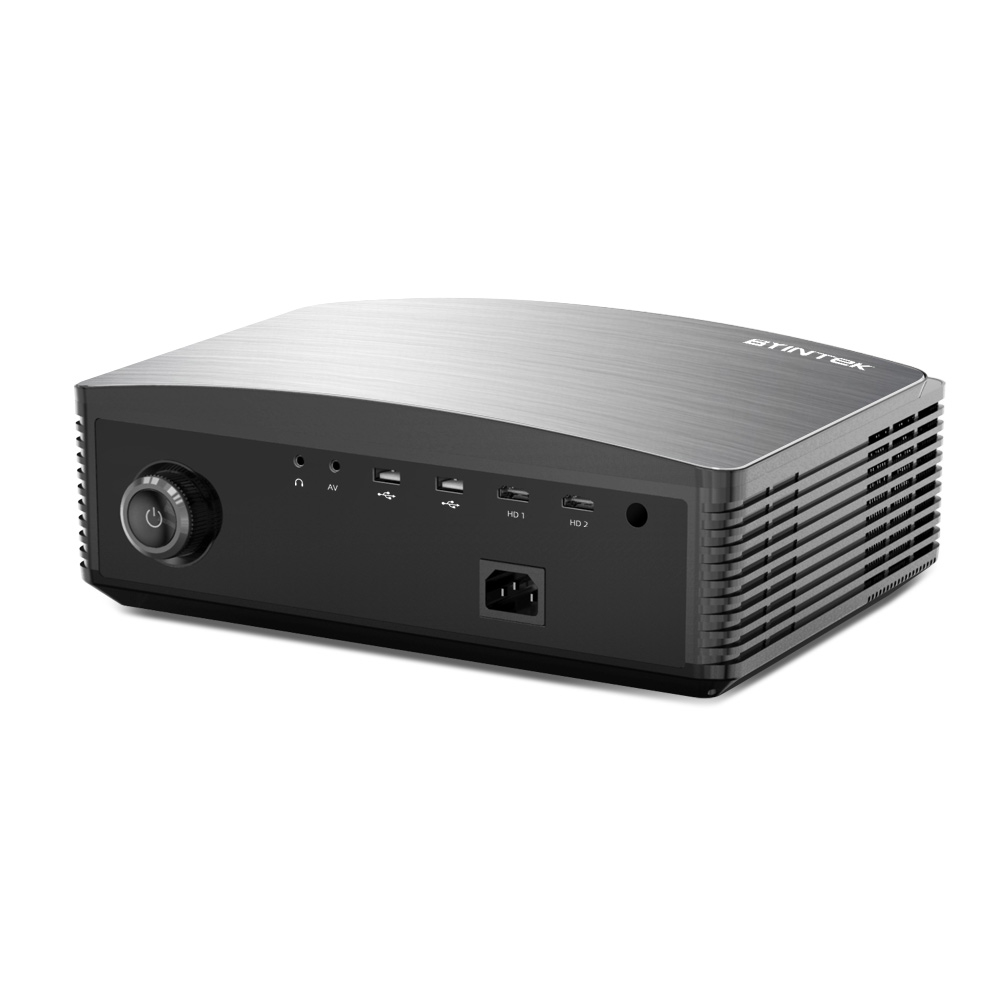 პროექტორი BYINTEK MOON K25 Smart Full HD 4K Home Theater Projector, LCD, LED, Android 9.0 OS, 2.4G/5G WiFi, BT4.0, RAM 1G DDR3, ROM 8G, Black