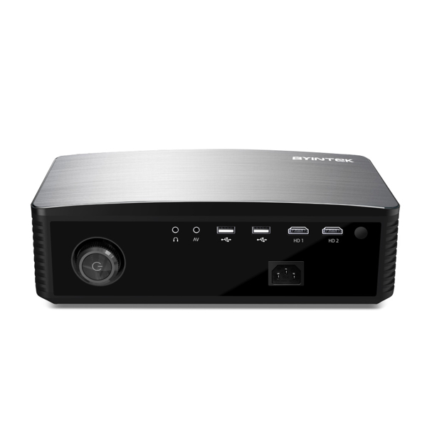 პროექტორი BYINTEK MOON K25 Smart Full HD 4K Home Theater Projector, LCD, LED, Android 9.0 OS, 2.4G/5G WiFi, BT4.0, RAM 1G DDR3, ROM 8G, Black