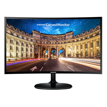 მონიტორი Samsung LC27F390FHIXCI, 27" Curved Monitor, FHD, LED, VA, HDMI, VGA, Black