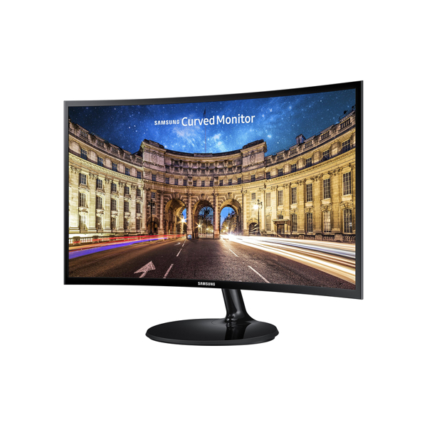 მონიტორი Samsung LC27F390FHIXCI, 27" Curved Monitor, FHD, LED, VA, HDMI, VGA, Black