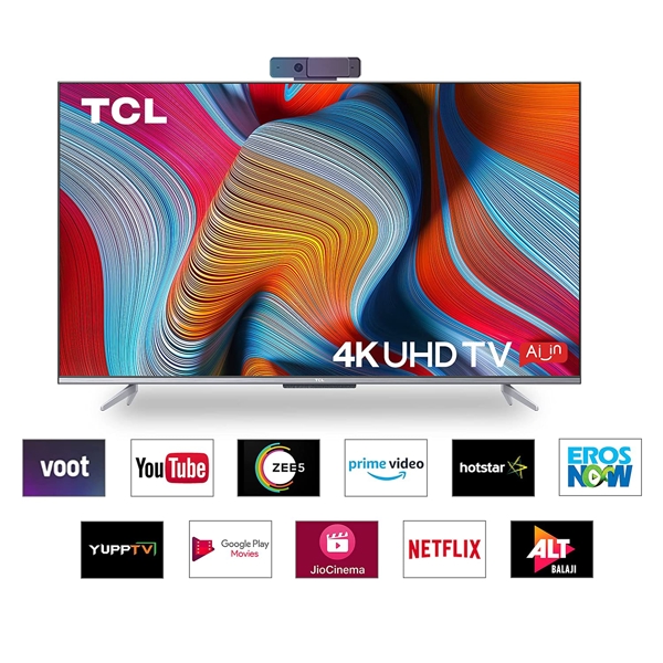 ტელევიზორი TCL 65P725/R51MGS2-RU TV 65"(165CM)  Android R Full Screen UHD, BT, WI-FI, Black