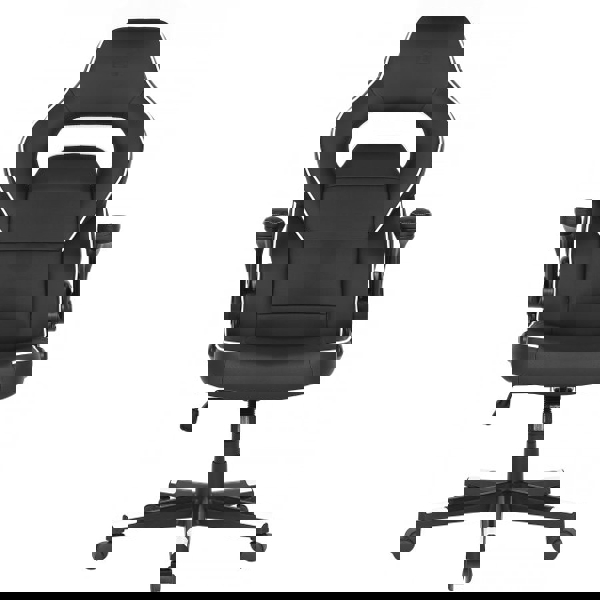 გეიმერული სავარძელი 2E 2E-GC-HEB-BKWT Gaming Chair Hebi Black/White