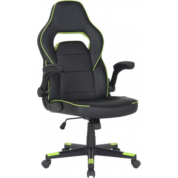 გეიმერული სავარძელი 2E 2E-GC-HEB-BK Gaming Chair Hebi Black/Green