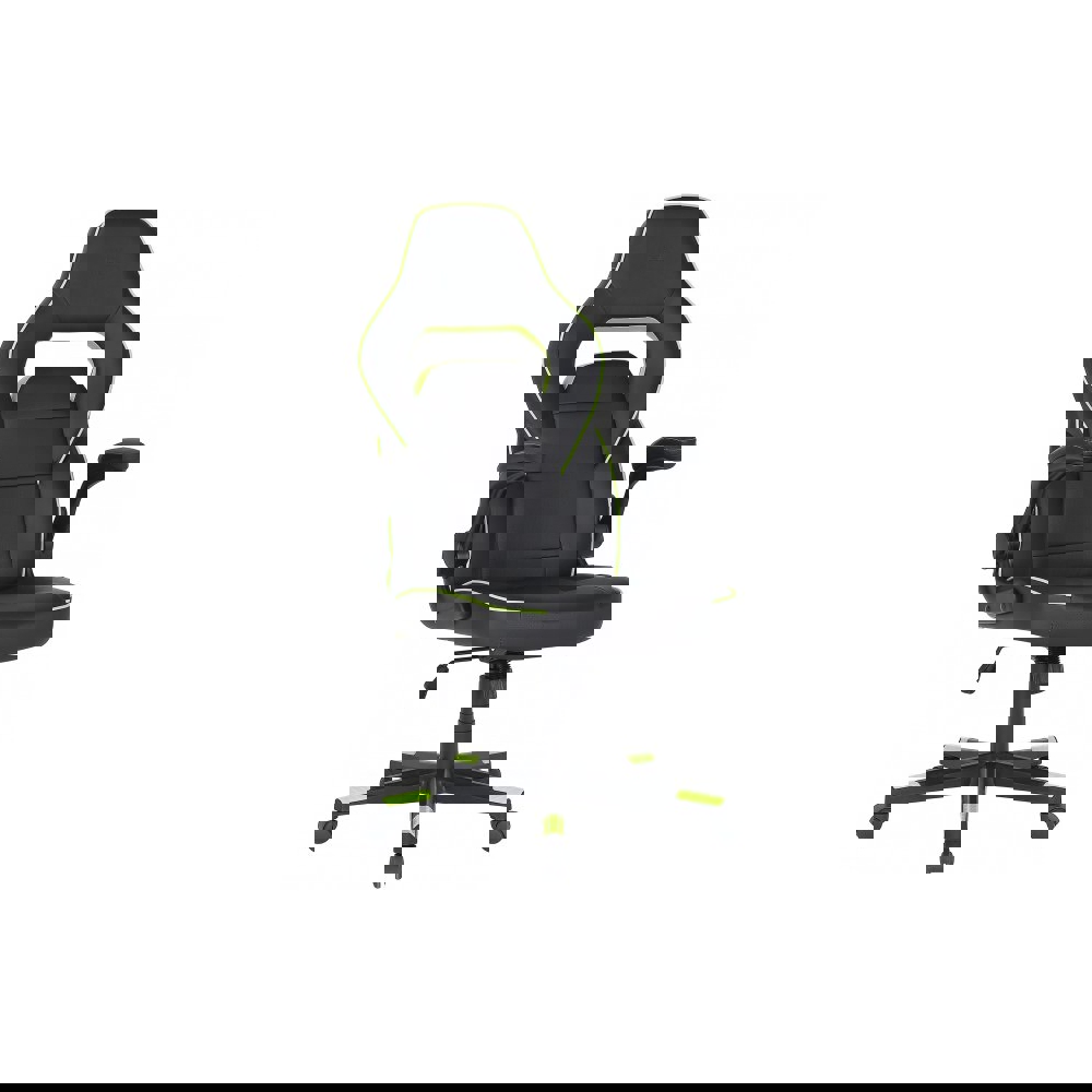 გეიმერული სავარძელი 2E 2E-GC-HEB-BK Gaming Chair Hebi Black/Green