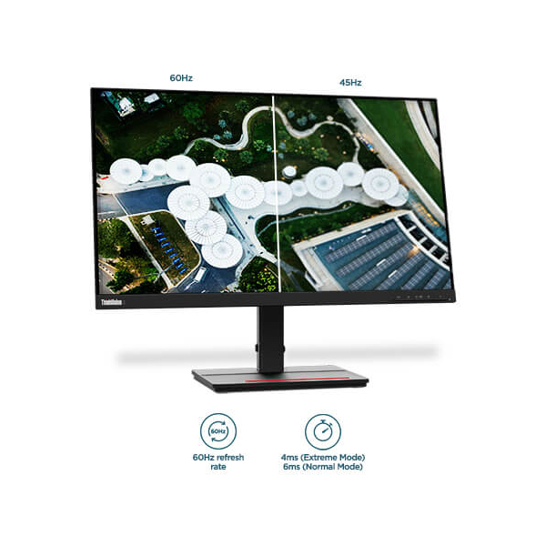 მონიტორი Lenovo S24e-20 ThinkVision, 23,8", FHD, VA, VGA, HDMI, Black