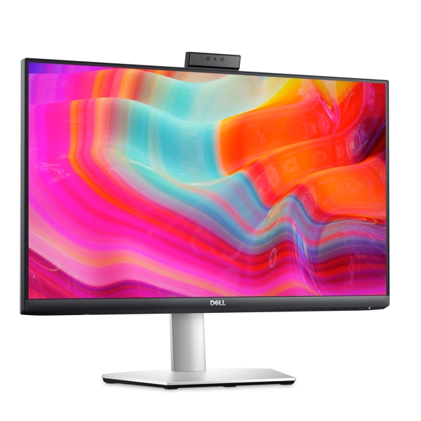 მონიტორი Dell S2422HZ, 24", FHD, IPS, HDMI, DP, USB-C, AMD FreeSync, Video Conferencing Monitor, Silver