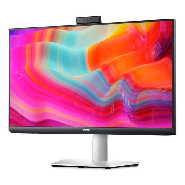 მონიტორი Dell S2422HZ, 24", FHD, IPS, HDMI, DP, USB-C, AMD FreeSync, Video Conferencing Monitor, Silver