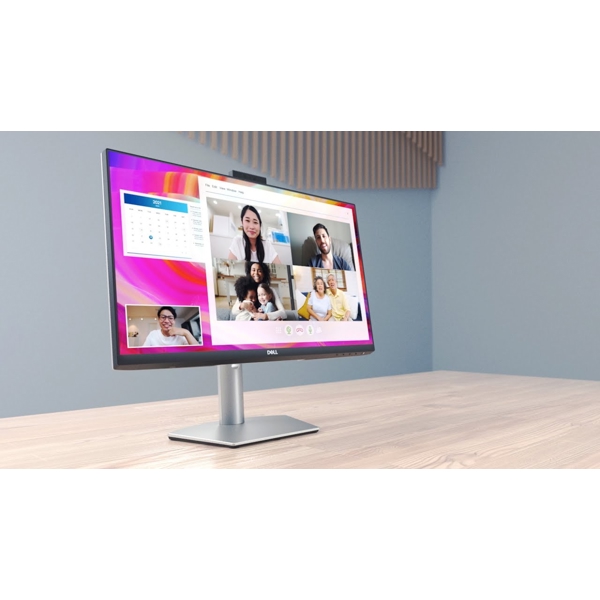 მონიტორი Dell S2422HZ, 24", FHD, IPS, HDMI, DP, USB-C, AMD FreeSync, Video Conferencing Monitor, Silver