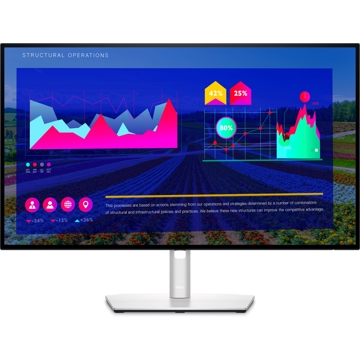 Dell U2722D, 27", QHD, IPS, DP, USB-C, HDMI, mini-jack, UltraSharp Monitor, Silver