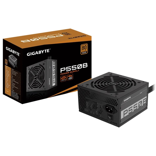 კვების ბლოკი Gigabyte GP-P550B 80 PLUS Bronze Power Supply, 550W