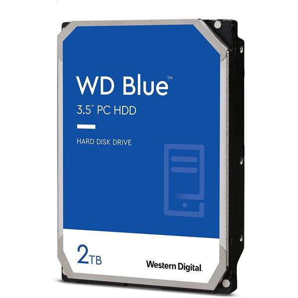 მყარი დისკი Western Digital WD20EZAZ PC Desktop Hard Drive 3.5", SATA 3.0, 2TB, 5400RPM, 256MB, Blue