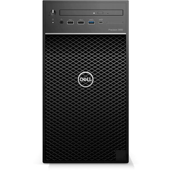 პერსონალური კომპიუტერი Dell Precision 3650 Tower, Intel i7-11700, 16GB, 256GB SSD,NVIDIA Quadro T1000 , Black