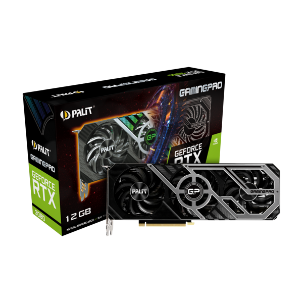 ვიდეო დაფა Palit RTX 3080 GAMINGPRO, 12GB, GDDR6X, 384bit, 3xDP, HDMI, ARGB