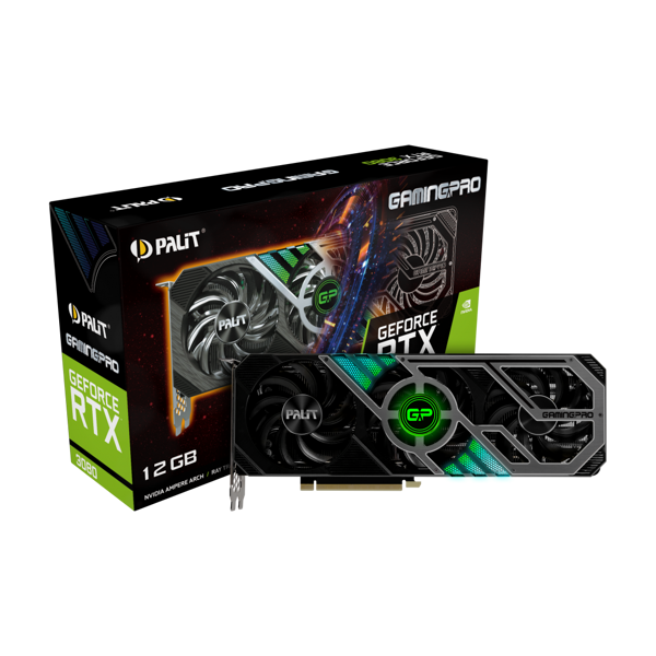 ვიდეო დაფა Palit RTX 3080 GAMINGPRO, 12GB, GDDR6X, 384bit, 3xDP, HDMI, ARGB