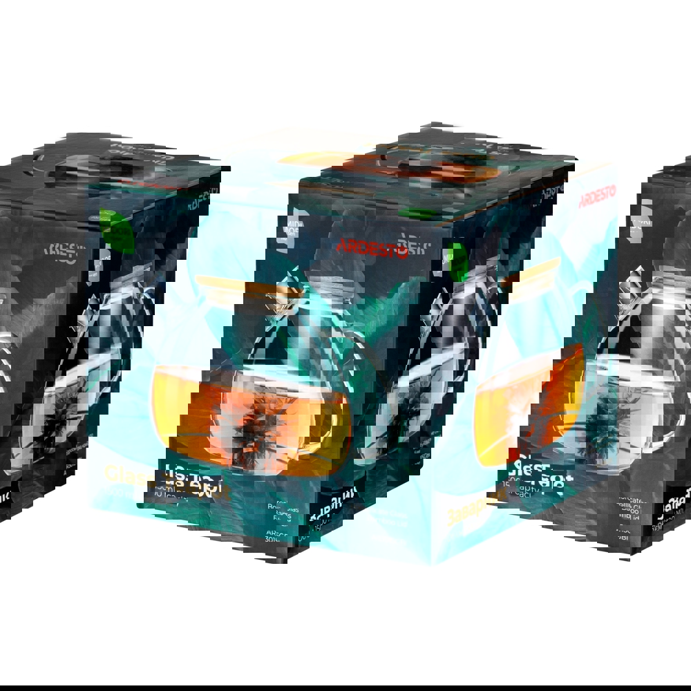 Ardesto AR3015GBI Tea pot Midori, 1.5l, Borosilicate glass