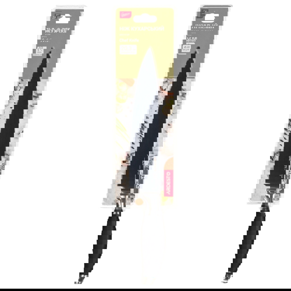 დანა Ardesto AR2131SP Chef knife Gemini, 32,5 cm, Blade length 20,3 сm Black