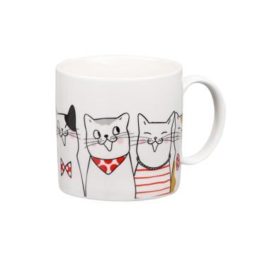 ჭიქა Ardesto AR3409 Mug Cats, 425 ml, Porcelain