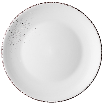 თეფში Ardesto AR2926WMC Dinner Plate Lucca, 26 cm, Ceramics Winter white