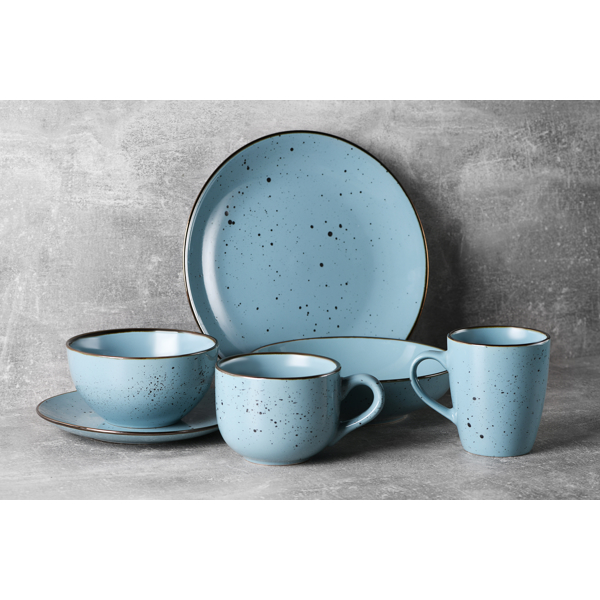 Ardesto AR2919BGC Dessert plate Bagheria, 19 сm, Ceramics Misty Blue