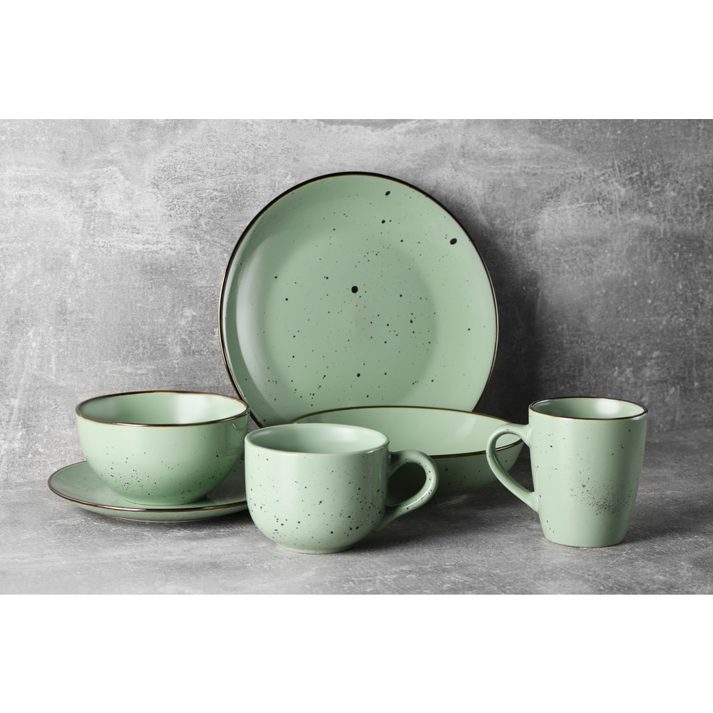 Ardesto AR2926GGC Dinner plate Bagheria, 26 сm, Ceramics Pastel Green