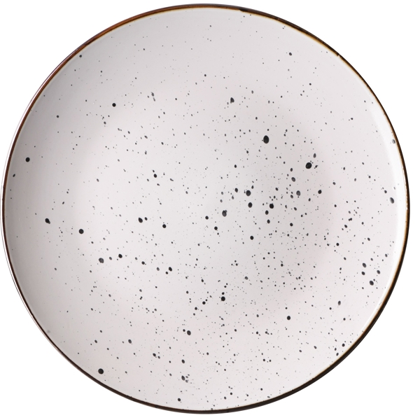 თეფში Ardesto AR2926WGC Dinner plate Bagheria, 26 сm, Ceramics Bright White