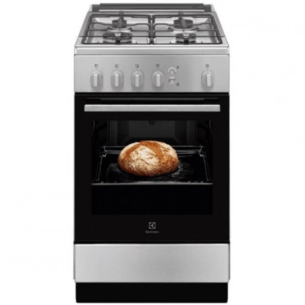 Electrolux RKG500004X, 4 Gas, Oven, Silver