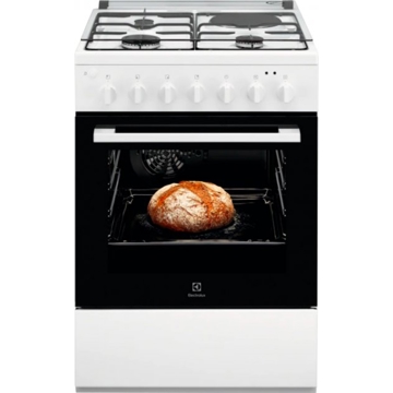 Gas Cooker, Electrolux RKM624012W, 3 Gas + 1 electric, White