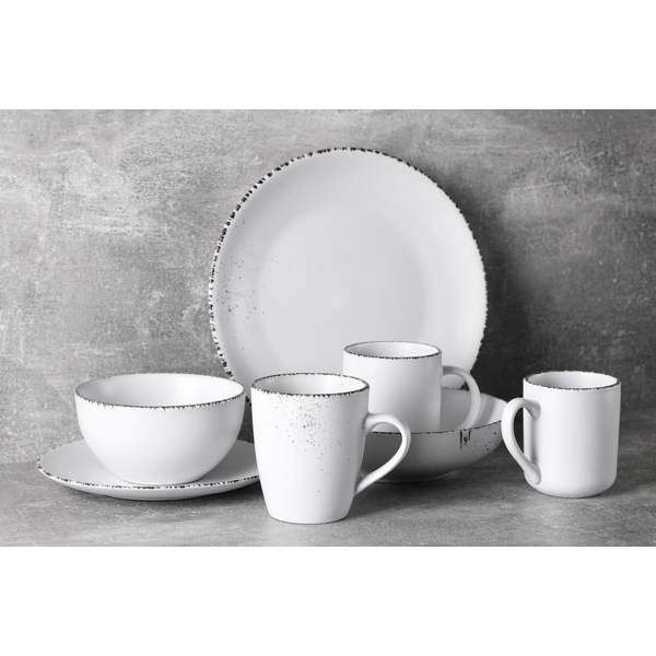 წვნიანის თასი Ardesto AR2920WMC Soup bowl Lucca, 20 сm, Ceramics Winter White