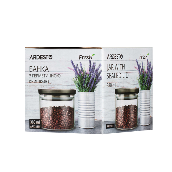 ქილა Ardesto AR1338SF Jar Fresh, 380 ml, Transparent