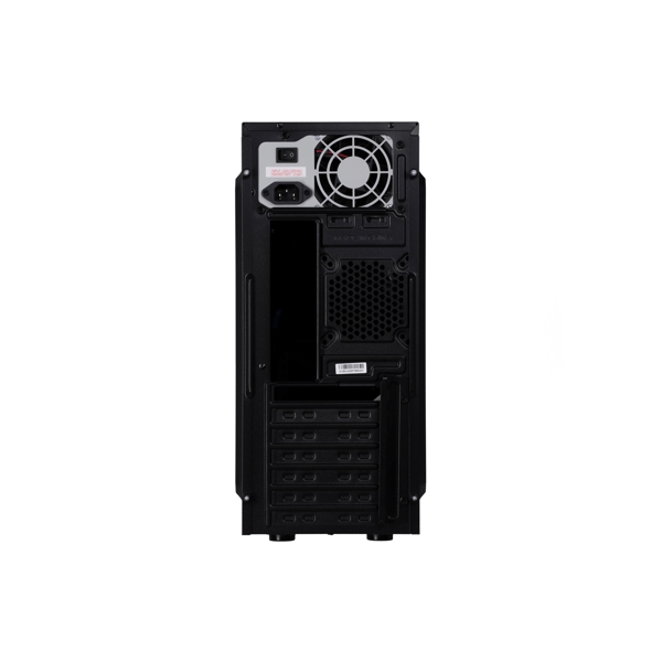 ქეისი 2E 2E-E1801-400 Computer case Alfa  MidT,  ATX400W, 2 x USB3.0, Metal Perforated Black