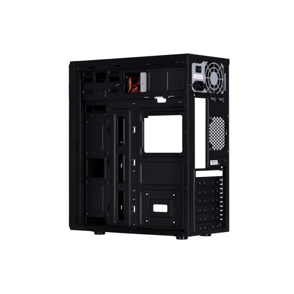 ქეისი 2E 2E-E1801-400 Computer case Alfa  MidT,  ATX400W, 2 x USB3.0, Metal Perforated Black