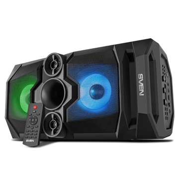 დინამიკი Sven PS-655 Speaker System 50W, TWS, Bluetooth, FM, USB, microSD, LED-display, RC, 2x4400mAh, Black