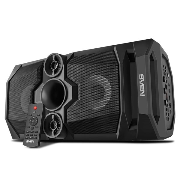 დინამიკი Sven PS-655 Speaker System 50W, TWS, Bluetooth, FM, USB, microSD, LED-display, RC, 2x4400mAh, Black